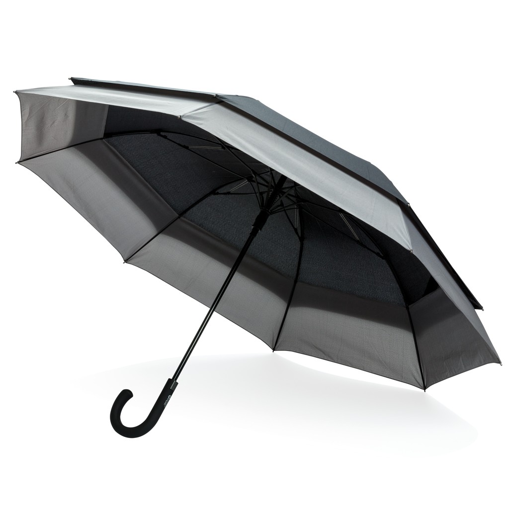 Swiss Peak 23 zu 27 erweiterbarer Regenschirm, schwarz